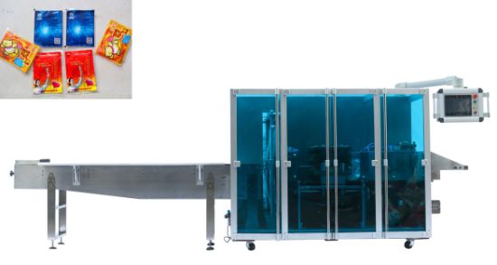Automatische vierzijdige afdichtings- en verpakkingsmachine voor warme pad, verwarmingsmatras, exotherme vulling, lichaamswarmer
