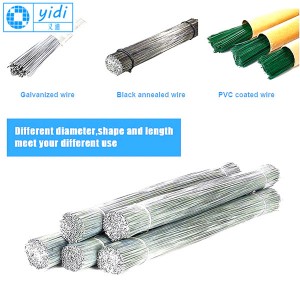 Galvanized straight cut wire galvanized tie wire mula sa china