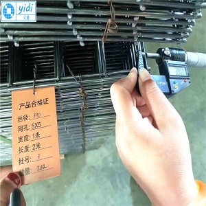 CHINA factorygalvanized welded wire mesh panel Chapenet 2×1 m mazen 50x50x2 mm