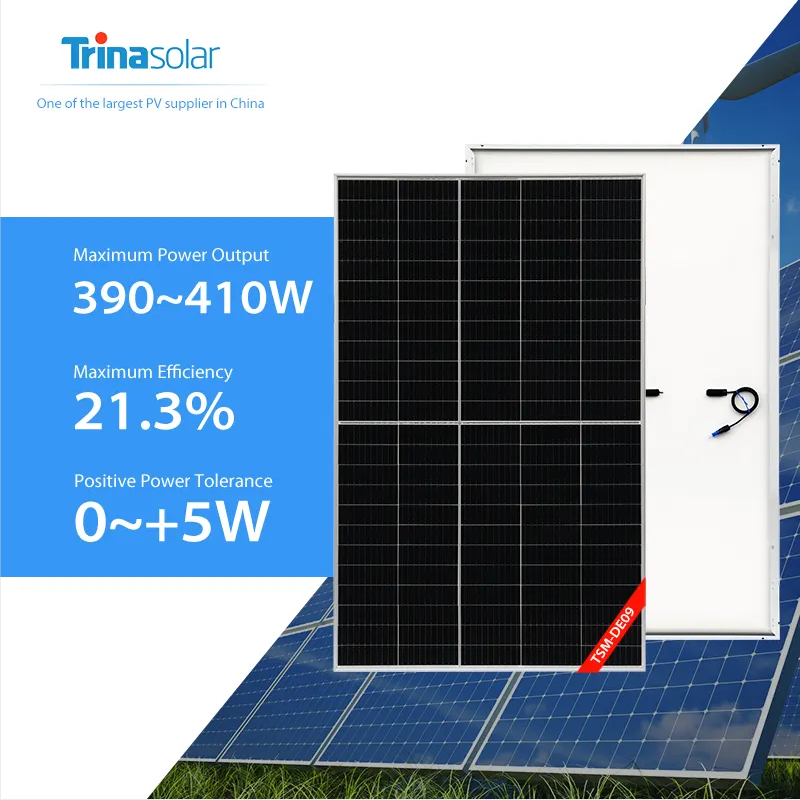 Til sölu Trina Solar Vertex S Monocrystalline Solar Panel verð 390w 395w 400w 405w 410w Valin mynd