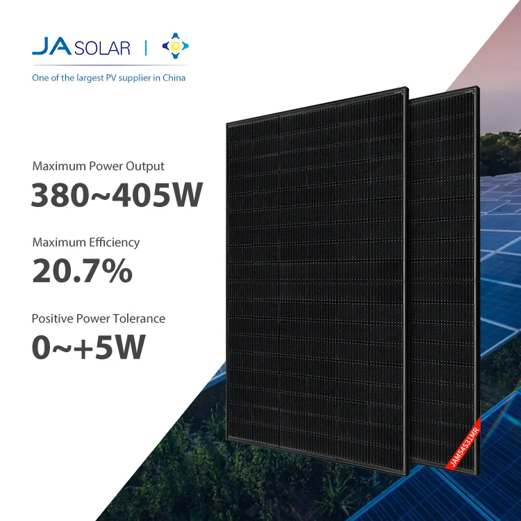 JA Solar All Black JAM54S31MR 380W 385W 390W 395W 400W 405W Mono PERC sólarrafhlöður