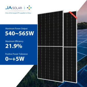 Ja Pro JAM72D30GB 540W-565Watt Solar Panel Monocrystalline Bifacial PERC Half-cell Double Glass Solar Panels