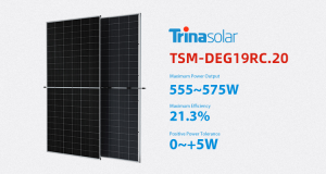 Trina Solar Vertex TSM-DEG19RC.20 Bifacial Dual Glass Monocrystalline Module 575W 132 frumur PV sólarplötur