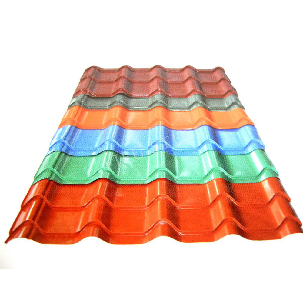 PPGI / PPGL fletë çatie e veshur me ngjyra, e lyer paraprakisht, e galvanizuar, fletë e valëzuar në shitje e nxehtë
