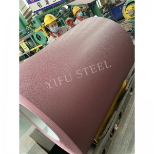 BIG Matt sheet wrinkle COILS წინასწარ შეღებილი galvanized ფოლადის coil ქარხანა ექსპორტი ცენტრალურ აზიაში