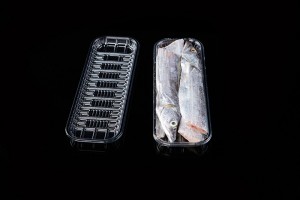 GLD-3010 Disposable plastic blister asparagus packing tray/clear CRYOVAC MAP TRAYS