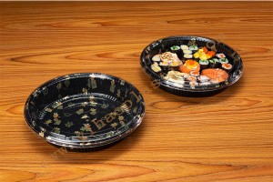 Round GLD3-2424CB2 Sushi container with lid/sushi tray with lid
