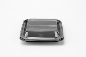 GLD-E01（black）black square fruit cut salad Platter