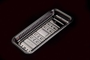 GLD-2512 Refrigerated seafood supermarket tray/trays with overwrap