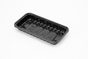 GLD-1910（black）Map trays/Disposable black fresh tray packaging