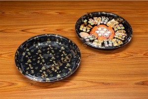 Round GLD3-3232CB2 Disposable sushi trays/sushi containers wholesale