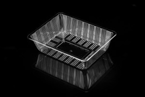 GLD-2116 Wrap tray with plastic wrap/clear cryovac trays