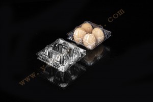 4 count plastic egg containers GLD-00C2 /plastic tray for eggs