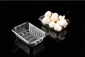 400G GLD-1712 RPET Tray/Tray map/Disposable Vegetable Tray/Mushroom Packaging
