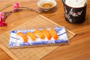 5Rolls GLD-YJ5-1 sushi trays wholesale/plastic sushi tray