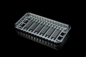 GLD-2513 Transparent food grade plastic tray/clear MAP trays