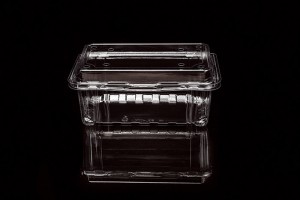 400G GLD-400M Disposable clear blister plastic container with hinged lid 400m/Plastic Fruit Container