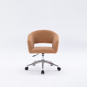 YH-50393 Modern metal base upholstery velvet accent armrest chair