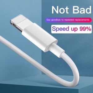 Cáp dữ liệu phổ biến nhất cho cáp USB iPhone sang cáp chiếu sáng 2.4A TPE