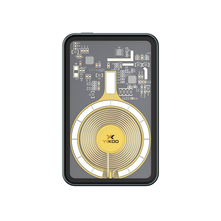 Produk Terlaris 2023 Transparent Metal Powebank Magnetic Fast Charger Wireless Power Bank For Iphone 12 13 14 Y-BK016