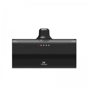 Mini Kapsule-laaier Kragbank Mikro USB Tipe C 5000mAh Draagbare batterylaaier vir 3 in 1 selfoonlaaier Kragbank