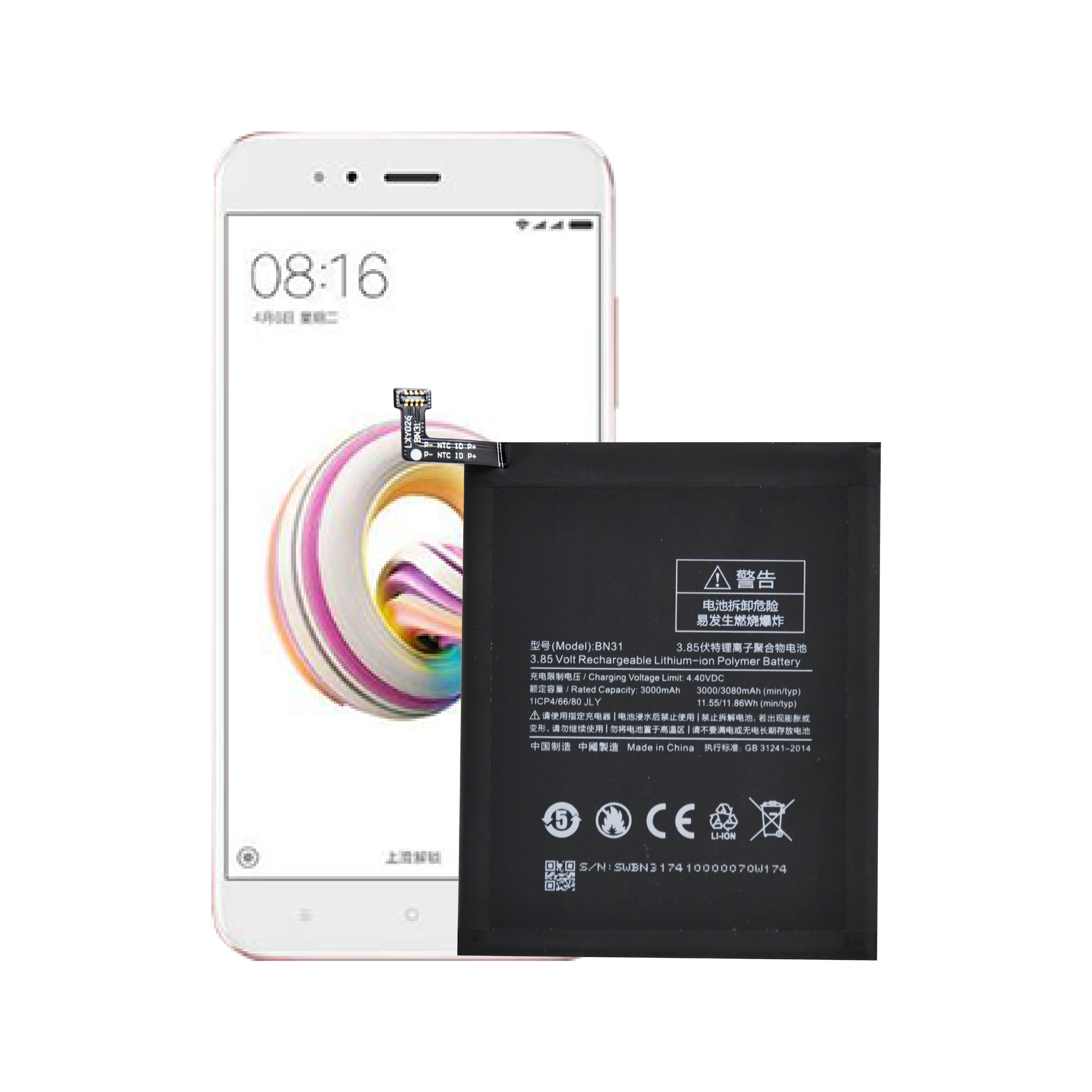 OEM Chất Lượng Cao Có Sẵn Thương Hiệu Mới Điện Thoại Di Động Pin Thay Thế Cho Hongmi NOTE 5A/Xiaomi 5X Pin