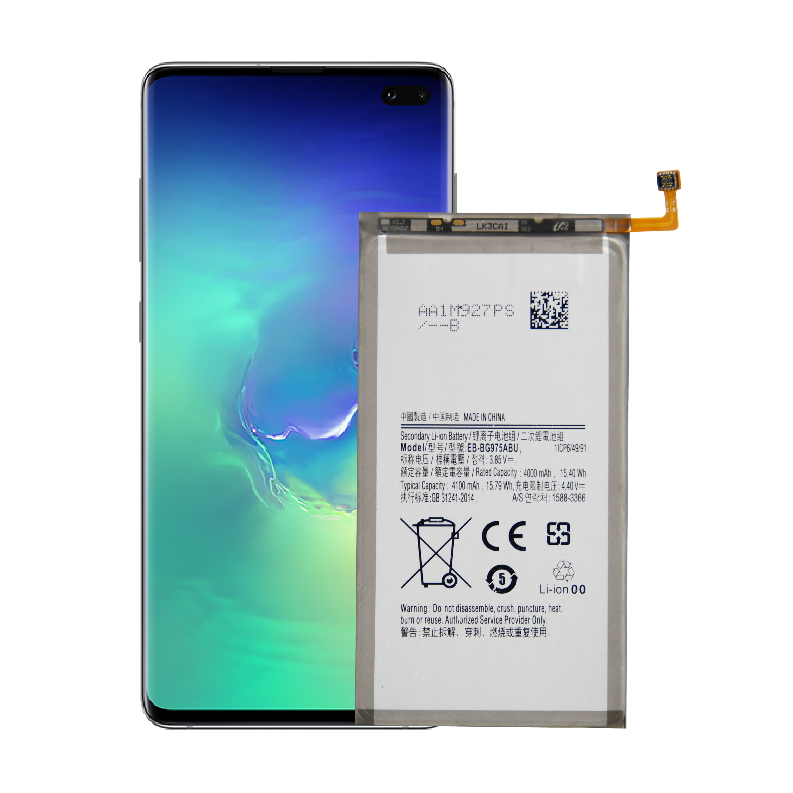 OEM Chất lượng cao Có sẵn Pin thay thế điện thoại di động hoàn toàn mới cho pin Samsung Galaxy S10 +