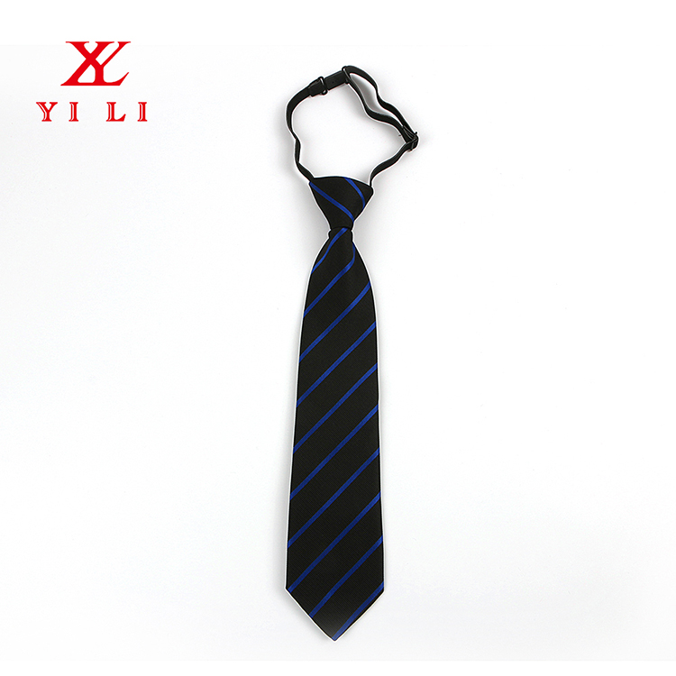 100% žakardo poliesterio elastingas kaklaraištis moksleiviams berniukams