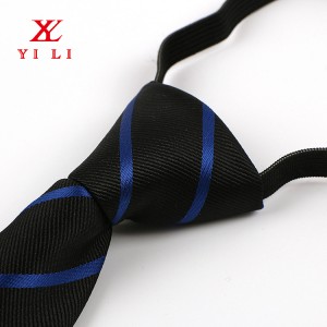100% Jacquard Polyester Elastic Tie Para sa Mga Lalaki sa Paaralan