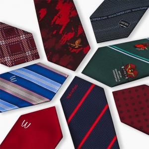 Low MOQ OEM kaklaraištis palaiko individualaus dizaino kaklaraištį