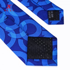 Spausdintas abėcėlės poliesterio firminis kaklaraištis