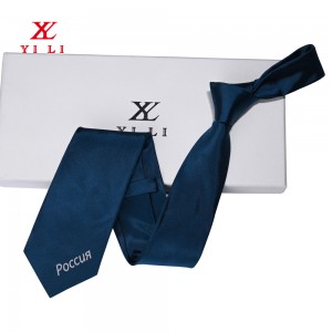 Өзіңіздің логотип дизайнымен тоқылған полиэфирден жасалған галстуктар