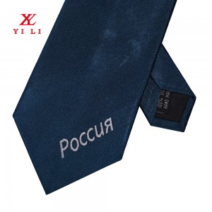 带有您自己的徽标设计的机织涤纶定制领带
