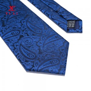 Cravate tissée 100% micro polyester avec fil brillant
