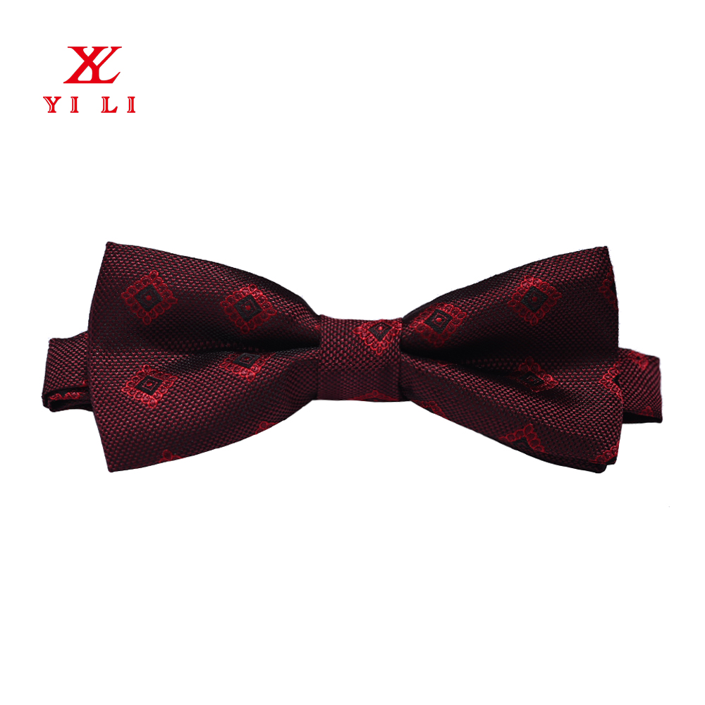 Woven Silk Mens Classic Dot Party Adjustable Wedding Bow Tie Featured Image