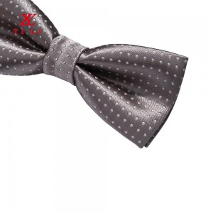 Saƙa Silk Mens Classic Dot Party Daidaitacce Bikin Bakan Tie