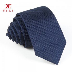 Cravatte in raso solidu di poliester intrecciate Cravatte di colore puro Cravatta formale d'affari per l'omi Occasioni formale Matrimoniu