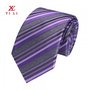 Muška modna tkana svilena prugasta kravata – odlična za vjenčanja, zabave, kostime, Noć vještica