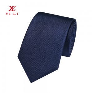Cravates tissées pour hommes Cravates en soie Couleur unie Plaine