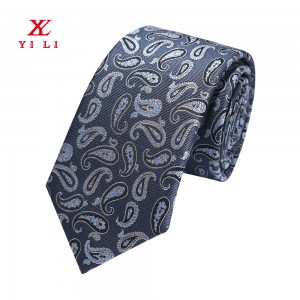 Tie Manufactory OEM ručne vyrábané lacné polyesterové kravaty Paisley