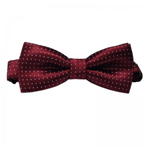 Woven Silk Mens Classic Dot Party Adjustable Wedding Bow Tie
