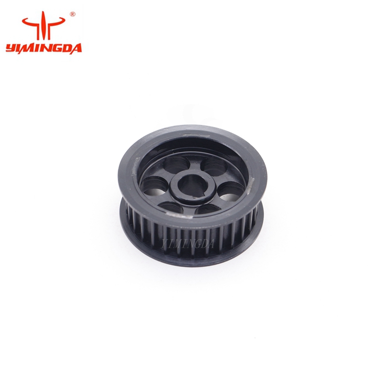 Black Pulley Gear 128048 Vector Cutter Spare Parts For Garment ເຄື່ອງຕັດອັດຕະໂນມັດ