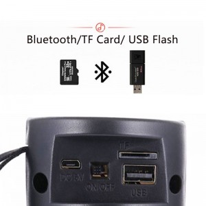 Bluetooth hátalari Litrík RGB lýsing Stereo Surround hátalari TF kort USB subwoofer flytjanlegur úti hljóð tónlistarspilari