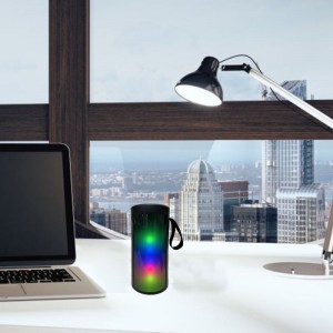 Difuzor Bluetooth Iluminare RGB colorată Difuzor surround stereo Card TF Subwoofer USB Player audio portabil în aer liber