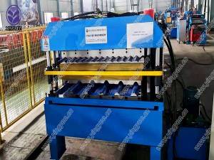 China high speed double layer roofing sheets forming machine