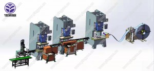 Výrobná linka kovových spínacích skríň ANSI (spojovacích skríň).