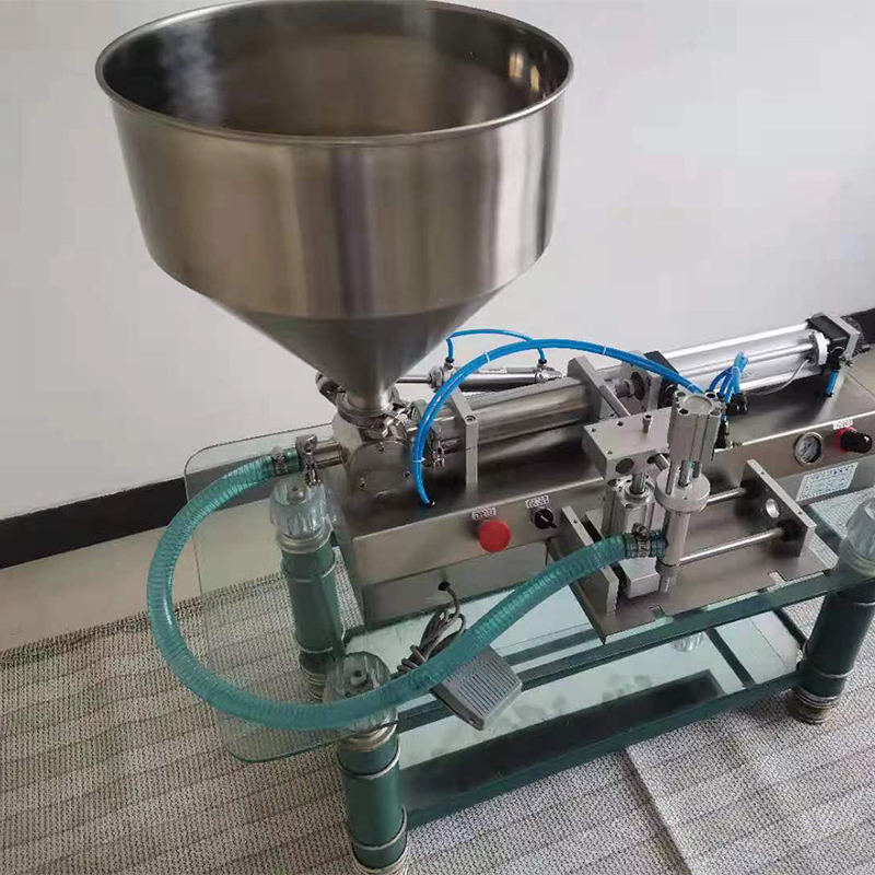 Máquina comercial de mezcla de carne, mezclador de salchichas, máquina de llenado de Enema de cabezales dobles para salchichas hidráulicas