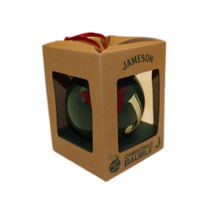 Поклон кутија од смеђег крафт папира, одрживе картонске кутије за малопродајне кутије за паковање робе широке потрошње