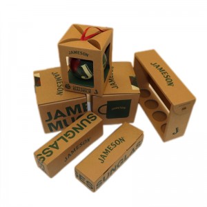 Poklon kutija od smeđeg kraft papira, održive kartonske kutije za maloprodajne kutije za pakiranje robe široke potrošnje