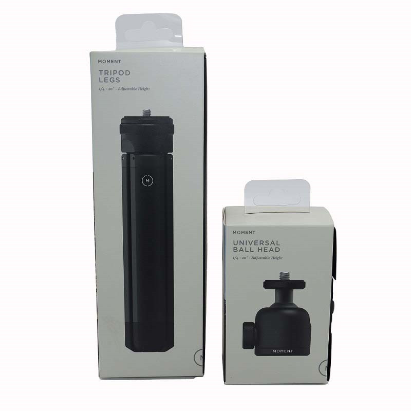 Elektronische Verpackung Schwarze Papierbox mit Hülle Einzelhandelsverpackung mit PET-Hängeetikett.(1)